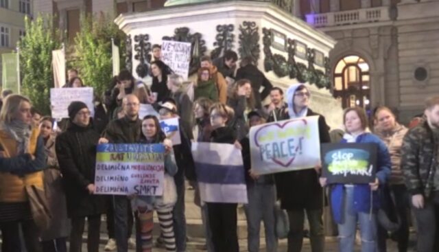 Нов протест во Белград поради мобилизација во Русија